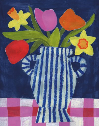 Fargerike vårblomster av Susan Black