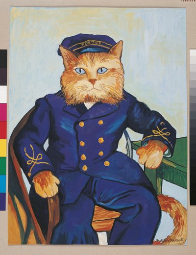 Illustrasjon fra Cats Galore! A Compendium of Cultured Cats (utgitt 2015) av Susan Herbert