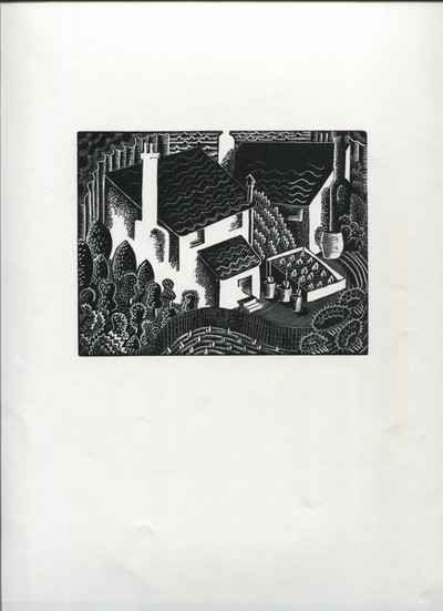 Back Gardens (tregravering) av Suzanne Cooper