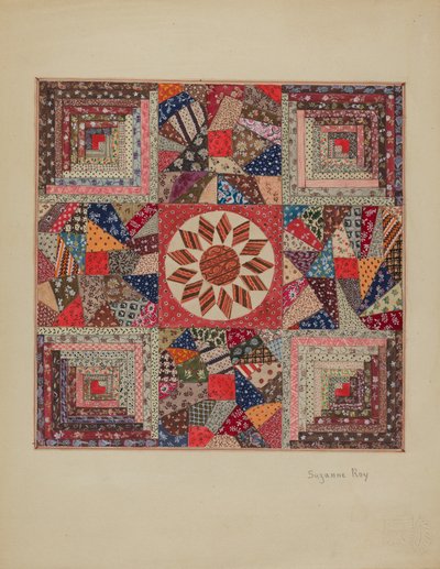 Sengeteppe, ca. 1936. av Suzanne Roy