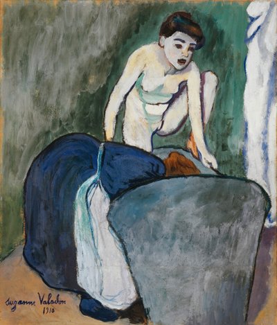 Jente, 1910 (pastell og olje på papir) av Marie Clementine (Suzanne) Valadon