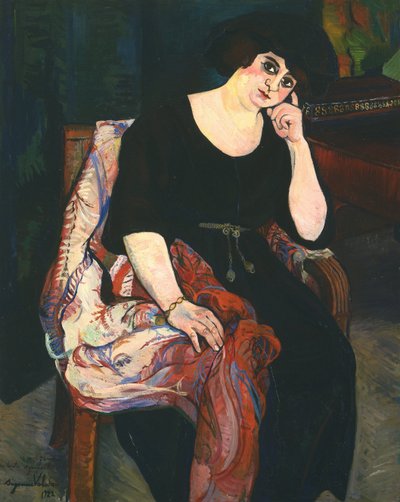 Portrett av Madame Zamaron av Marie Clementine (Suzanne) Valadon