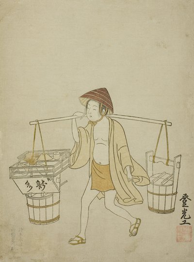 En vannleverandør, 1765 av Suzuki Harunobu