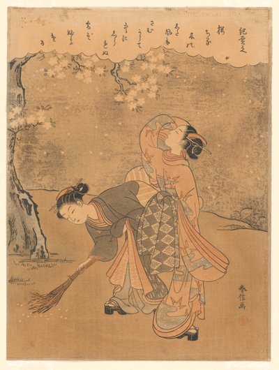 april, fra serien "Sosiale skikker..." av Suzuki Harunobu