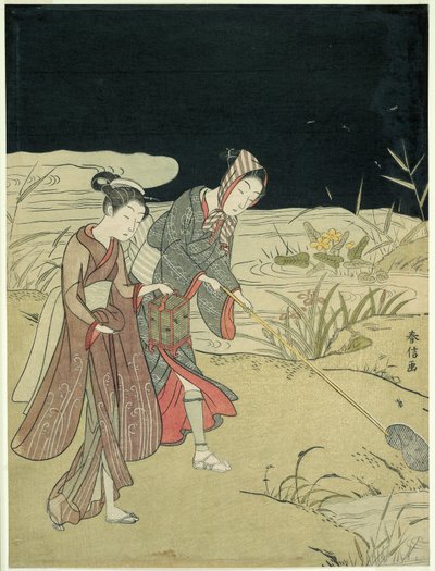 Å fange ildfluer av Suzuki Harunobu