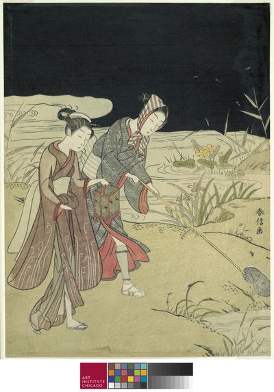 Å fange ildfluer, ca. 1767-68 av Suzuki Harunobu