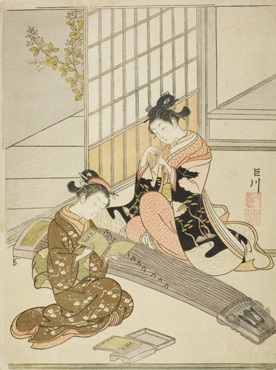 Nedstigende gjess fra Koto-broene av Suzuki Harunobu