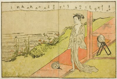 Tosidig illustrasjon fra Vol. 1 av "Picture Book of Spring Brocades (Ehon haru no nishiki)" av Suzuki Harunobu
