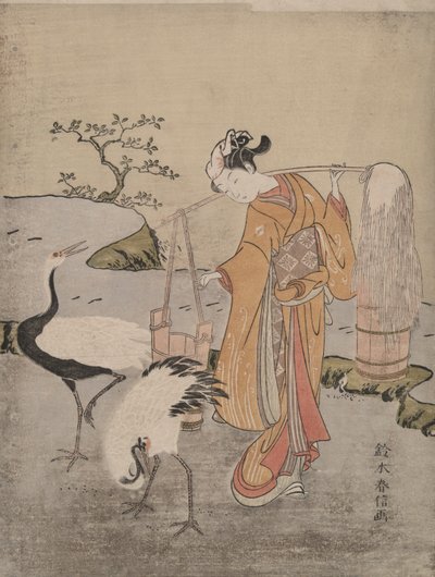 Tegning av saltvann av Suzuki Harunobu