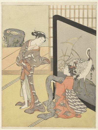 Å velge en obi av Suzuki Harunobu