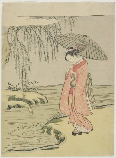 Mitat av kalligrafen Ono no To_fu_, etter 1765 av Suzuki Harunobu