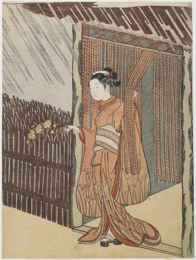 Mitat av poeten O_ta Do_kan, 1766-1767 av Suzuki Harunobu