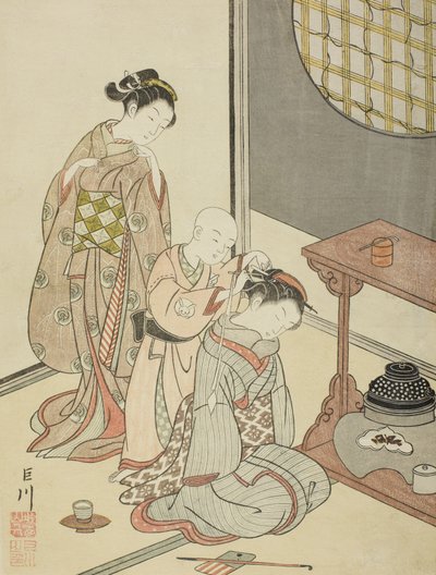 Nattregn fra testanden av Suzuki Harunobu