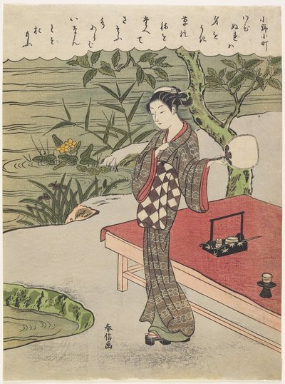 Ono Komachi, ca. 1767 av Suzuki Harunobu