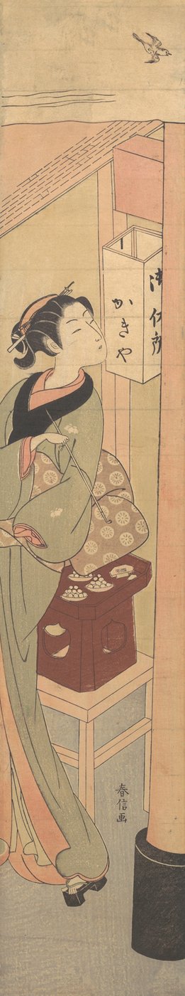 Osen fra Kagiya Teahouse, ca. 1769., ca. 1769. av Suzuki Harunobu
