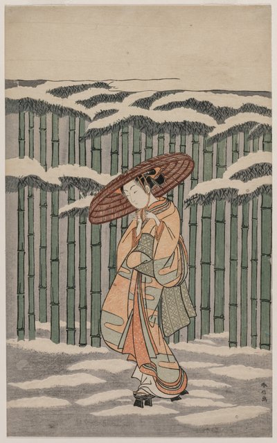 Passerer Bamboo Grove av Suzuki Harunobu