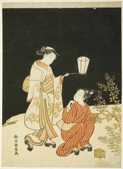 Søker etter Fireflies av Suzuki Harunobu