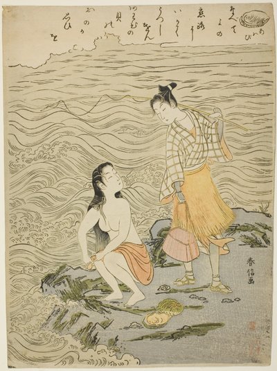 The Abalone (Awabi), fra en serie med skjell uten tittel av Suzuki Harunobu