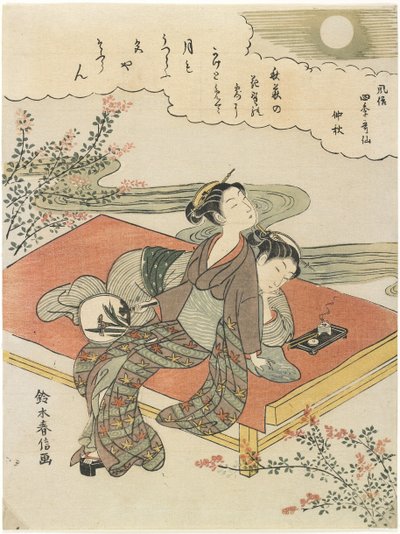 Den åttende måneden, ca. 1768 av Suzuki Harunobu