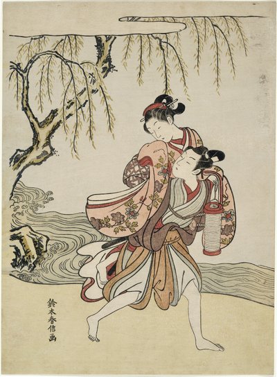 The Elopement (parodi på Akutagawa-episoden fra "Tales of Ise") av Suzuki Harunobu