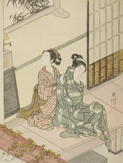 Klokkens aftenklokke av Suzuki Harunobu