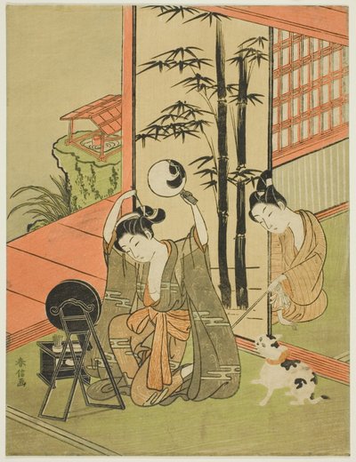Kiler foten hennes av Suzuki Harunobu