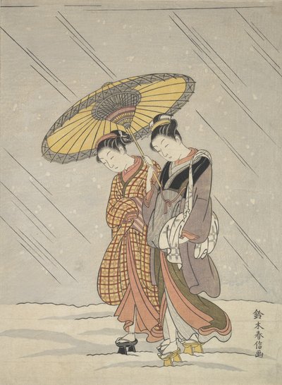 To kvinner i en storm, 1764-72., 1764-72. av Suzuki Harunobu