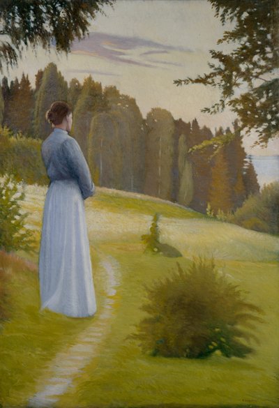 After Sunset (olje på lerret) av Sven Jorgensen