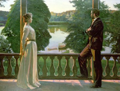 Nordisk sommerkveld av Sven Richard Bergh