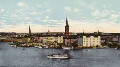 Stockholm: Riddarholmen (farget foto) av Swedish Photographer