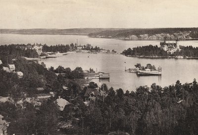 Sverige / Sverige: Stockholms omgivelser, Saltsjobaden (s/hvitt foto) av Swedish Photographer