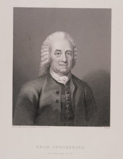 Emanuel Swedenborg (1688-1772) i en alder av 80, gravert av W. Holl, fra World Religion, utgitt av A. Fullarton & Co. av Swedish School