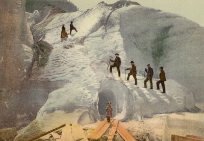 Berner Oberland: Grindelwald, Nedre isbre (farget bilde) av Swiss Photographer