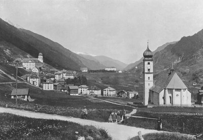 Disentis, Vue generale (s/hvitt bilde) av Swiss Photographer