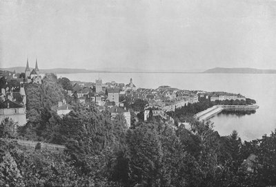 Neuchatel, Vue Generale (s/hvitt bilde) av Swiss Photographer