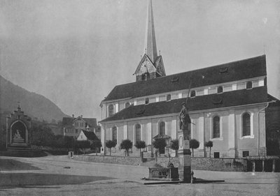 Stans, Kirken (s/hvitt bilde) av Swiss Photographer