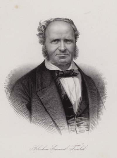 Abraham Emanuel Frohlich , sveitsisk poet (gravering) av Swiss School
