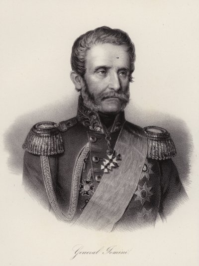 Antoine Henri, baron av Jomini, sveitsisk general og militærhistoriker (gravering) av Swiss School