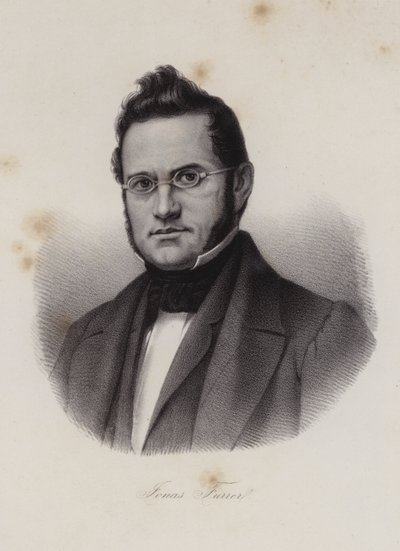 Dr Jonas Furrer , sveitsisk politiker (gravering) av Swiss School