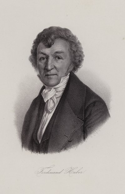 Ferdinand Huber , sveitsisk komponist (gravering) av Swiss School
