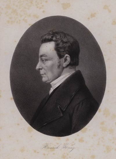 Heinrich Kunz, sveitsisk tekstilprodusent (gravering) av Swiss School