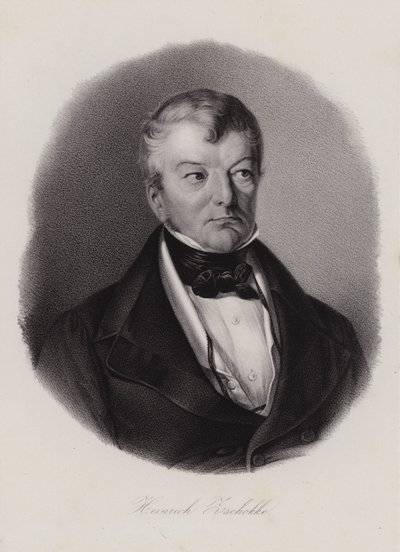 Heinrich Zschokke , sveitsisk forfatter og reformator (gravering) av Swiss School