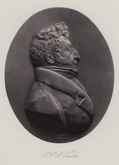 Ignaz Paul Vital Troxler , sveitsisk lege, politiker og filosof (gravering) av Swiss School