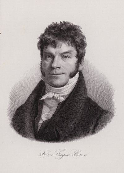 Johann Caspar Horner , sveitsisk fysiker, matematiker og astronom (gravering) av Swiss School