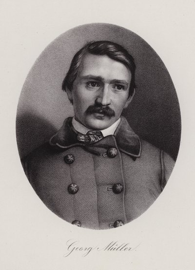 Johann Georg Mueller , sveitsisk arkitekt og maler (gravering) av Swiss School