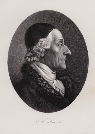 Johann Kaspar Lavater , sveitsisk forfatter og fysiognom (gravering) av Swiss School