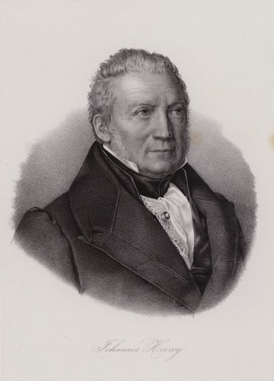 Johannes Herzog Von Effingen , sveitsisk politiker og gründer (gravering) av Swiss School