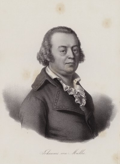 Johannes von Muller , sveitsisk historiker (gravering) av Swiss School