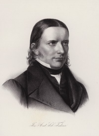 Josef Anton Sebastian Federer , sveitsisk teolog, lærer og politiker (gravering) av Swiss School