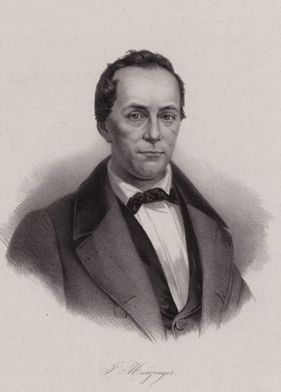 Josef Munzinger , sveitsisk politiker (gravering) av Swiss School